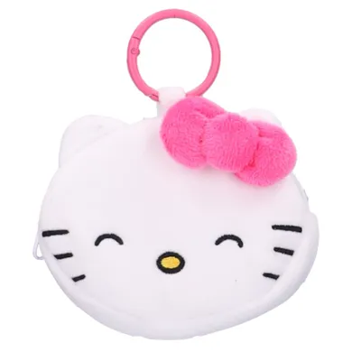 Hello Kitty, Plushie Pals, pluszowy brelok z kieszonką, biały