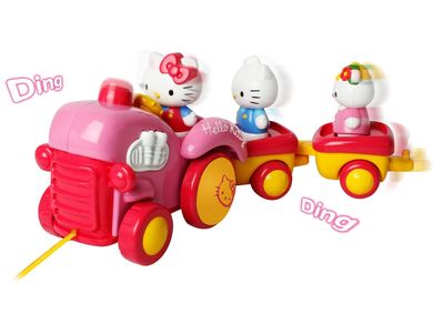 Hello Kitty, Traktor, zabawka do ciągnięcia