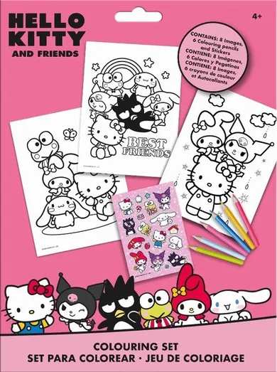 Hello Kitty, zestaw do kolorowania