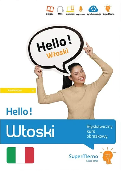 Hello! Włoski. Błyskawiczny kurs obrazkowy. Podstawowy A1