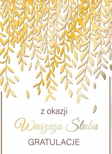 Henry, karnet A5, Ślub Złote girlandy