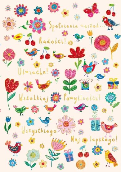 Henry, karnet A5, Urodziny - Łąka