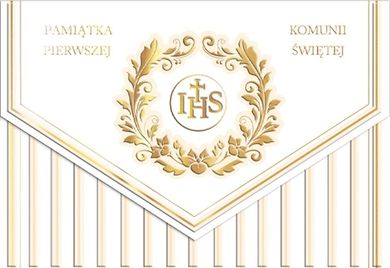 Henry, karnet z kopertą A5, Komunia. Paski