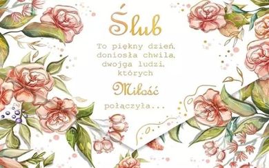 Henry, karnet z kopertą A5, Ślub Koty