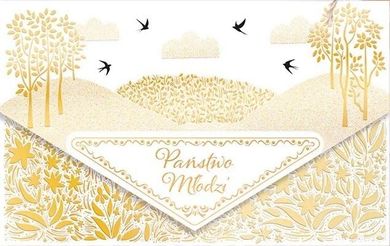 Henry, karnet z kopertą A5, Ślub Złota łąka