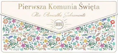 Henry, koperta prezentowa na pieniądze, Komunia Wianuszek kolorowy