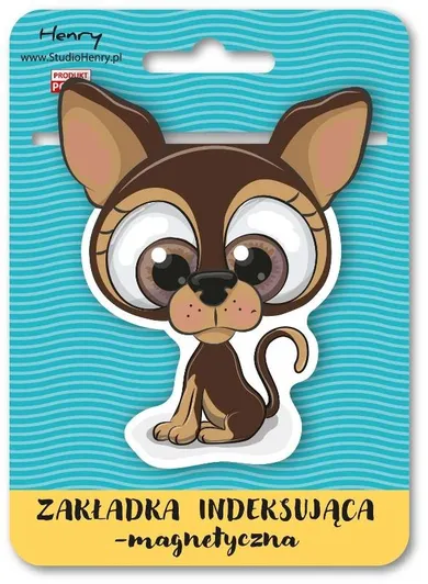 Henry, zakładka magnetyczna do książki, Pies