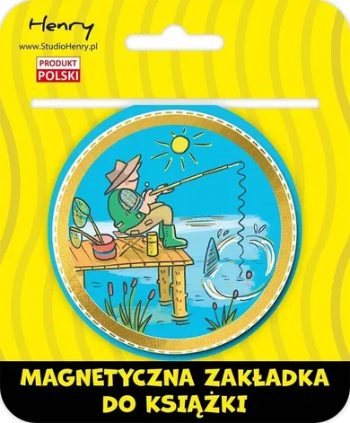 Henry, zakładka magnetyczna do książki, ryby