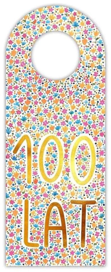 Henry, zawieszka na butelkę, 100 lat, kwiaty