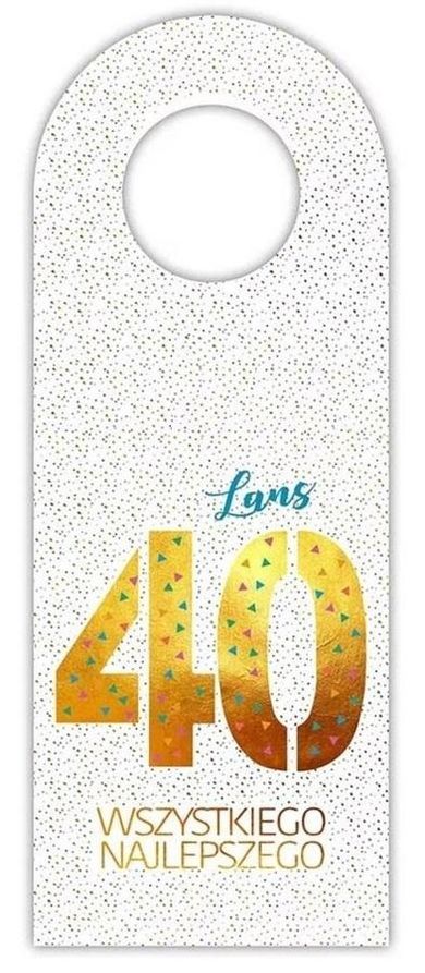 Henry, zawieszka na butelkę, 40