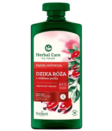 Herbal Care, kąpiel odżywcza, Dzika Róża, 500 ml