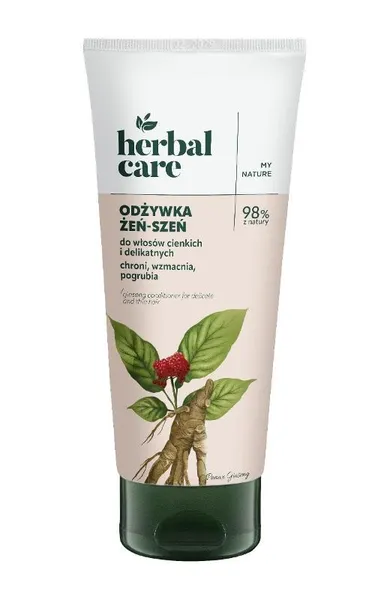 Herbal Care, odżywka do włosów cienkich i delikatnych, żeń-szeń, 200 ml