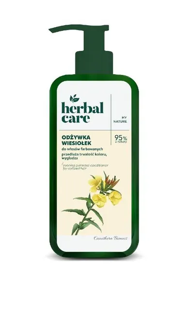 Herbal Care, odżywka do włosów farbowanych, wiesiołek, 200 ml