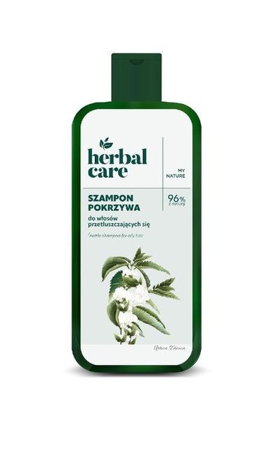 Herbal Care, szampon do włosów przetłuszczających się, pokrzywa, 330 ml