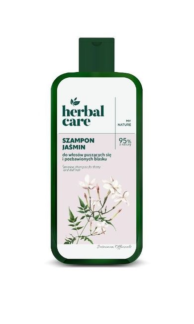 Herbal Care, szampon do włosów puszących się, pozbawionych blasku, jaśmin, 330 ml
