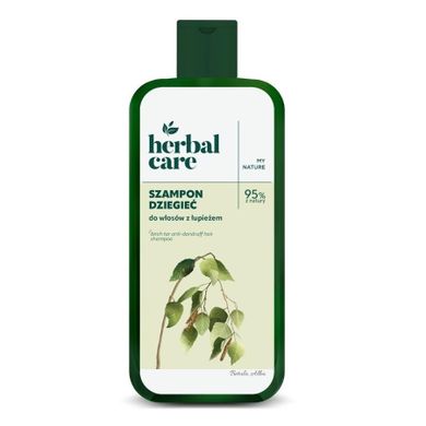 Herbal Care, szampon do włosów z łupieżem, dziegieć, 330 ml