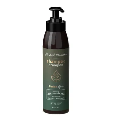 Herbal Meadow, szampon do włosów Lipa, 400 ml