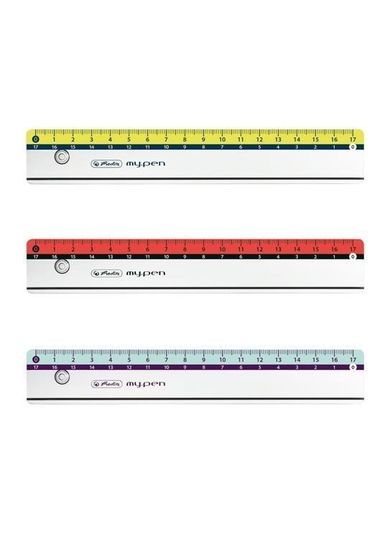Herlitz, My.pen, linijka plastikowa, 17 cm