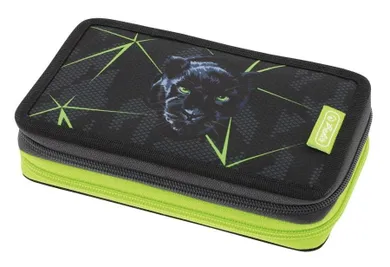 Herlitz, piórnik 2-komorowy z wyposażeniem, Wild Life, 23 elementy