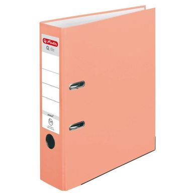 Herlitz, segregator A4, 8 cm, Salmon Q file