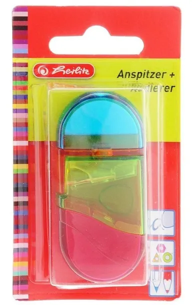 Herlitz, temperówka + gumka 2w1