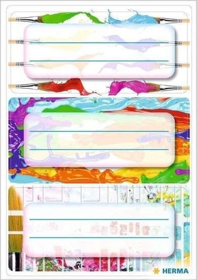 Herma, naklejki szkolne, farby