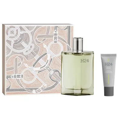 Hermes, H24, zestaw, woda perfumowana spray, 100 ml + energetyzujący krem do twarzy, 20 ml