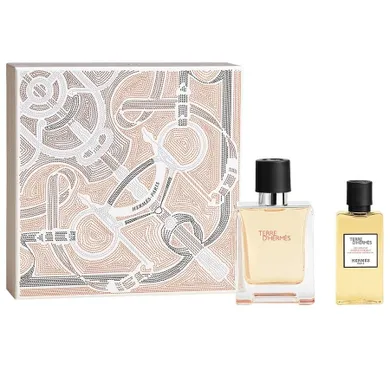 Hermes, Terre D'Hermes, zestaw: woda toaletowa, spray, 50 ml + żel pod prysznic, 40 ml
