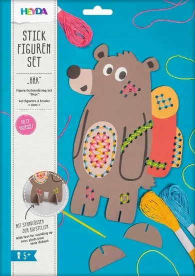 Heyda, zestaw do szycia, miś