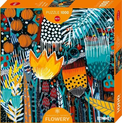 Heye, Flowery, Tropikalne słońce, Bernadette Twomey, puzzle, 1000 elementów