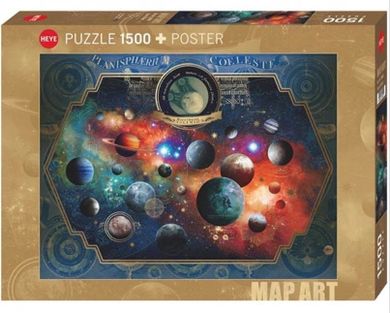 Heye, Kosmos, Andre Sanchez, puzzle + plakat, 1500 elementów
