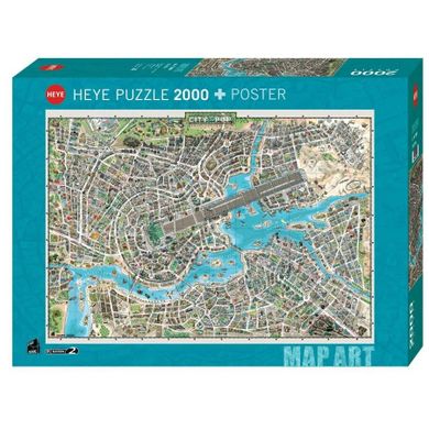 Heye, Miasto Pop, puzzle, 2000 elementów