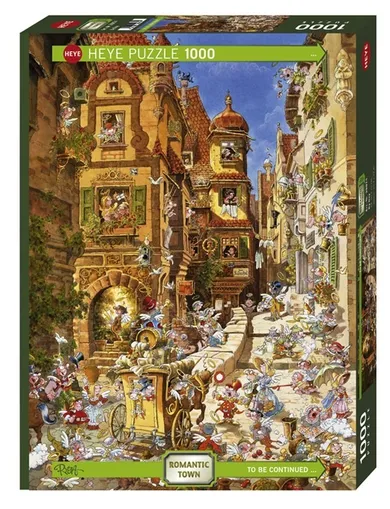 Heye, Romantyczne miasto, puzzle, 1000 elementów