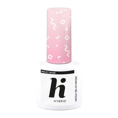 Hi Hybrid, Pastel Base, baza do lakieru hybrydowego, milky, 5 ml