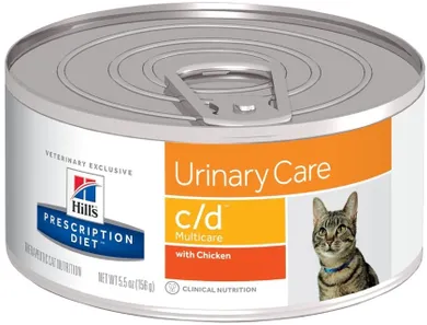 Hill's Prescription Diet, Feline c/d, Kurczak, puszka dla kota, 156g