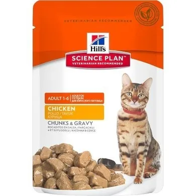 Hill's Science Plan, Feline Adult Chicken, saszetka dla kota, 85g