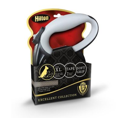 Hilton, Smart Dog Tape XL, smycz automatyczna, czarna, 7m