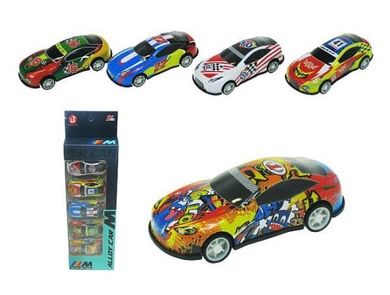 Hipo, autka wyścigowe, 8,5 cm, 5 szt.