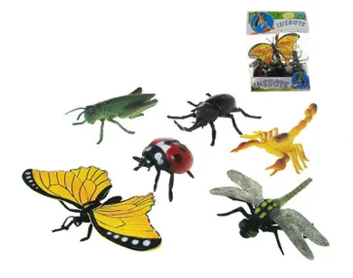 Hipo, Insekty, pajęczaki, motyl, 10 cm, 6 szt.