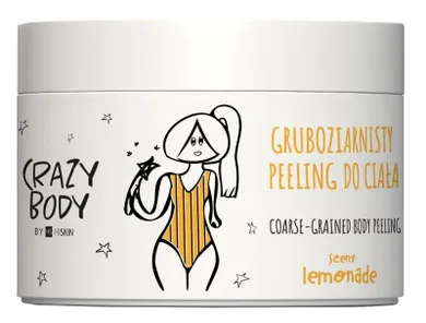 HiSkin, Crazy Body, peeling do ciała gruboziarnisty, lemonade, 300 ml