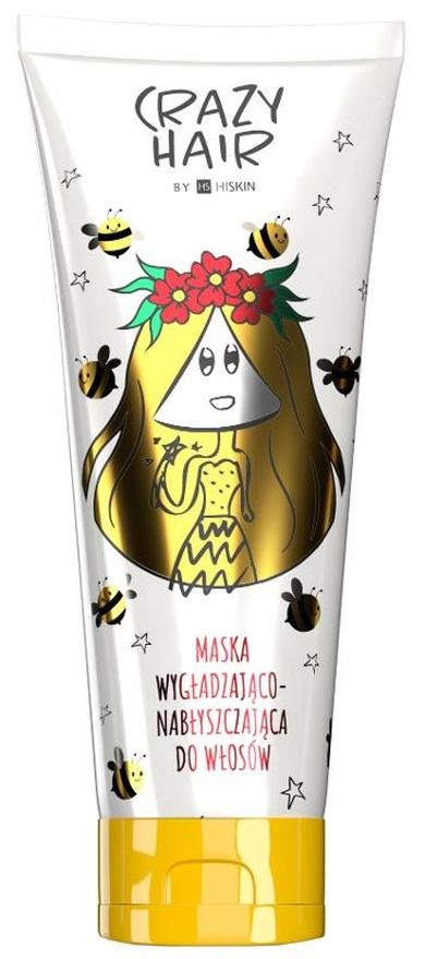 HiSkin, Crazy Hair, maska wygładzająco nabłyszczająca do włosów, z miodem, 250 ml
