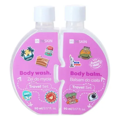 Hiskin, Puzzle body, żel do mycia + balsam do ciała, 2-90 ml