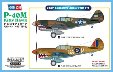 Hobby Boss, Curtiss P-40M Kitty Hawk, model do sklejania