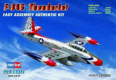 Hobby Boss, F-84G Thunderjet, model do sklejania, 1:72