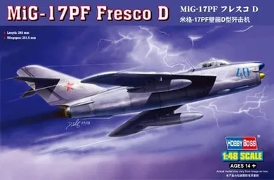 Hobby Boss, MiG-17PF Fres co D, samolot, model plastikowy