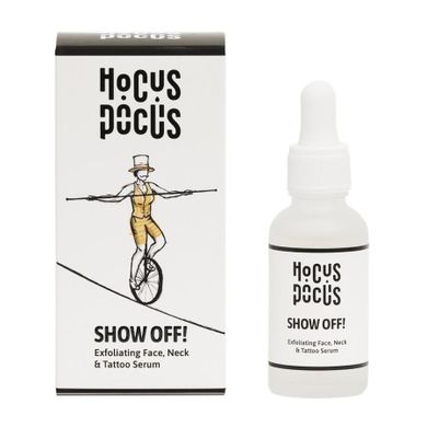 Hocus Pocus, Show Off! mikrozłuszczające serum do twarzy szyi i tatuażu, 30 ml