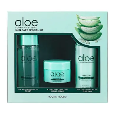 HOLIKA HOLIKA, Aloe Soothing Essence Skin Care Special Kit zestaw kosmetyków do pielęgnacji twarzy