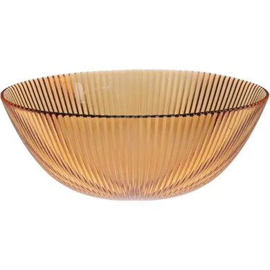 Home Styling Collection, Amber, prążkowana miska, średnica 21 cm