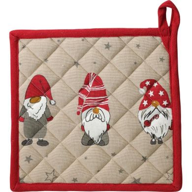 Home Styling Collection, bawełniana łapka kuchenna z motywem skrzata, 20-20 cm