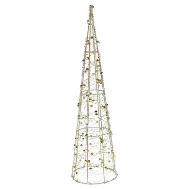 Home Styling Collection, choinka, figurka druciana z LED, 60 cm